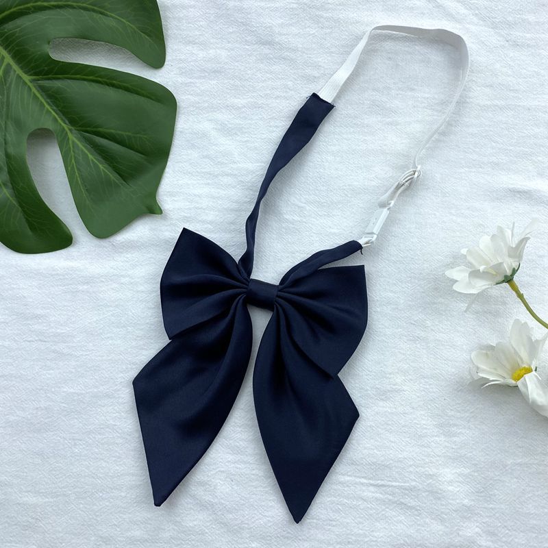 Women’s Navy Blue Tie & Bow Set – Multiple Styles Uniform Accessories