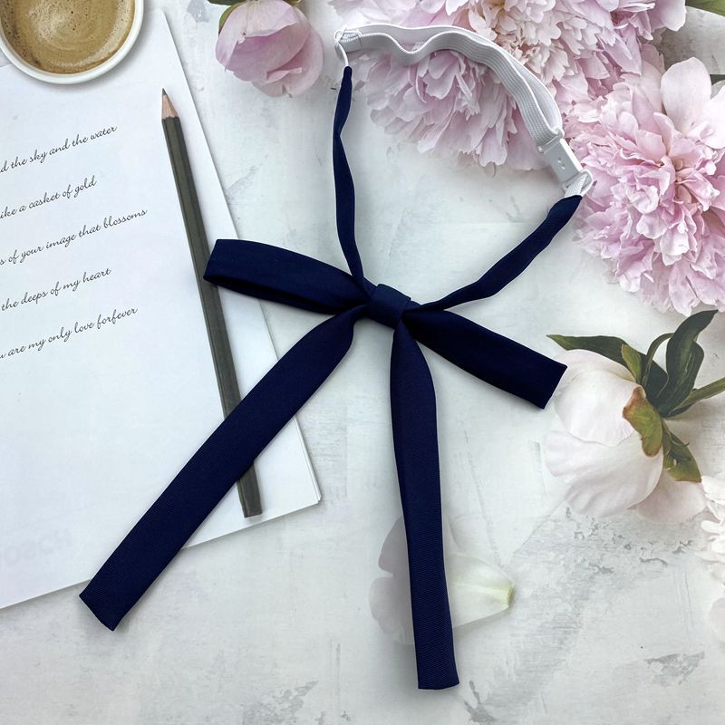 Women’s Navy Blue Tie & Bow Set – Multiple Styles Uniform Accessories