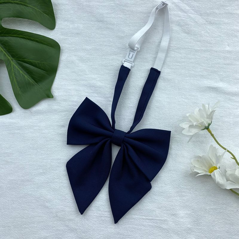 Women’s Navy Blue Tie & Bow Set – Multiple Styles Uniform Accessories